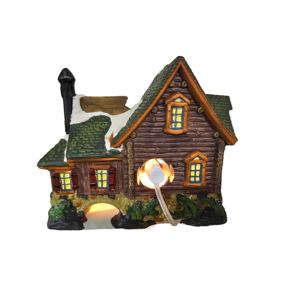 2004 Christmas Streets Collection FROSI'S ICE HOUSE Lighted Porcelain Village Ho - Picture 4 of 6